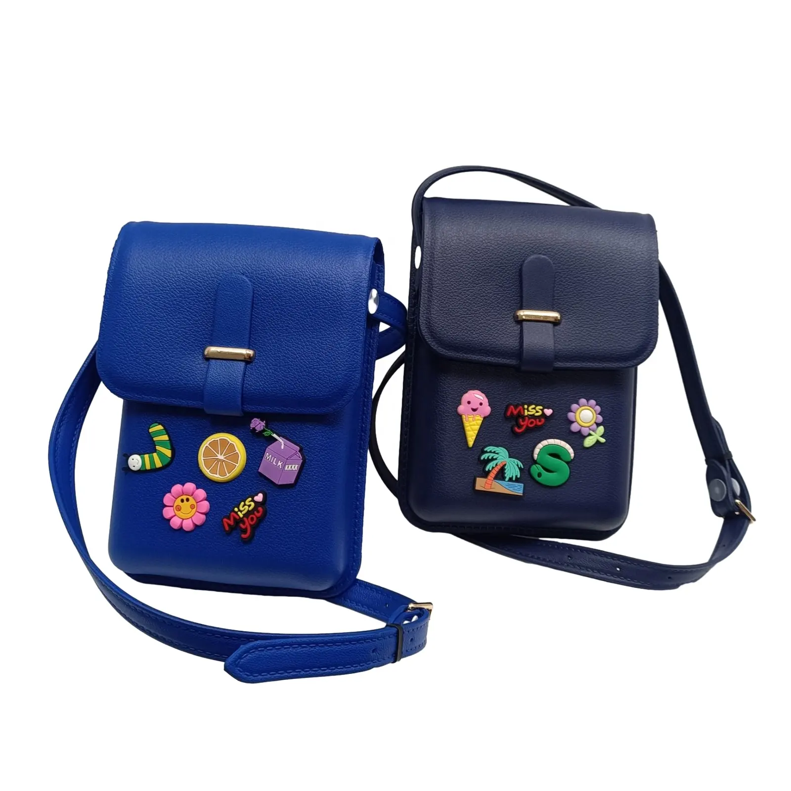 OEM ODM Custom Logo Lychee Texture EVA Cell Phone Crossbody Bag Waterproof Small Shoulder Handbag Bulk Wholesale