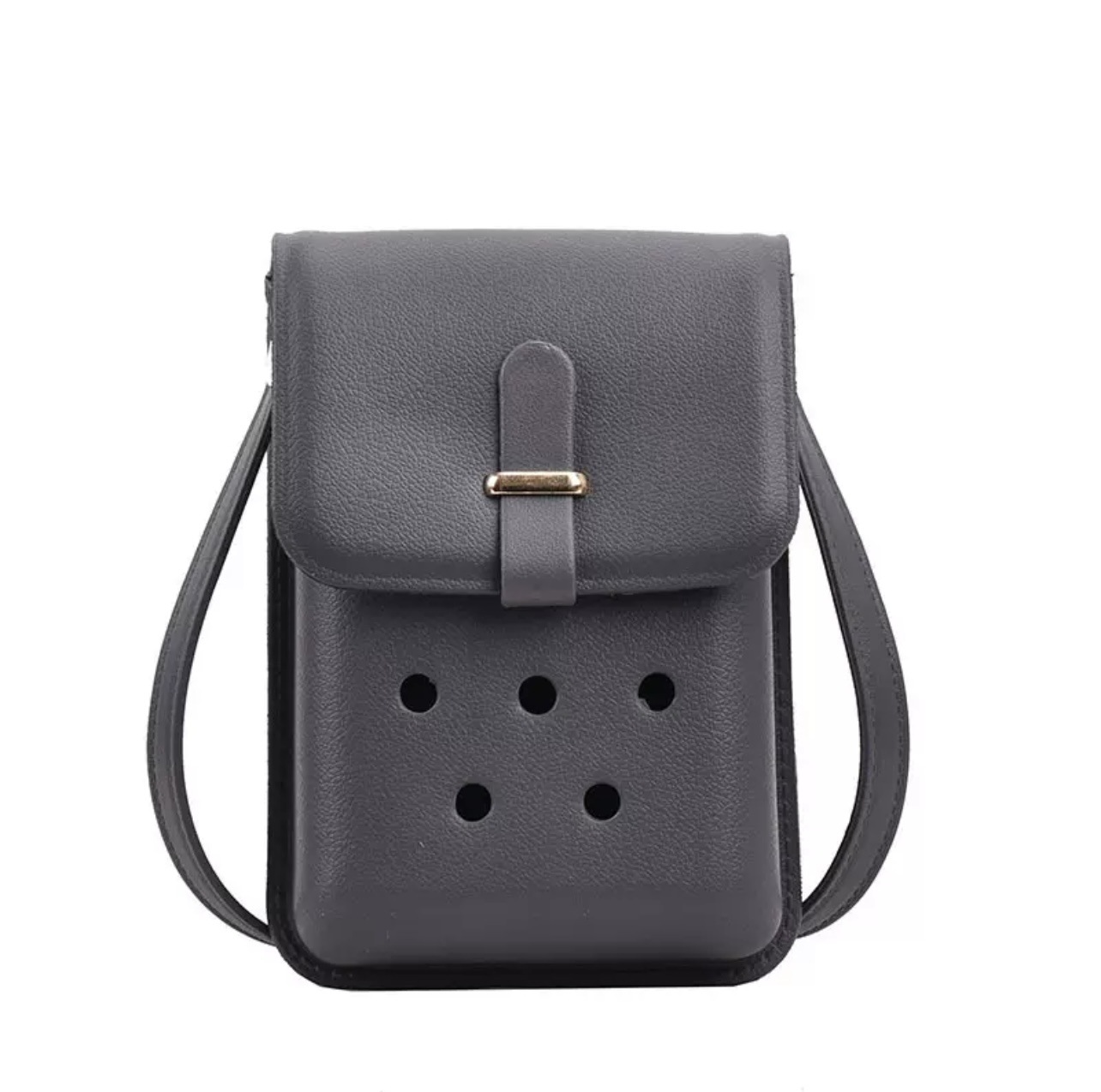 OEM ODM Custom Logo Lychee Texture EVA Cell Phone Crossbody Bag Waterproof Small Shoulder Handbag Bulk Wholesale - Image 4