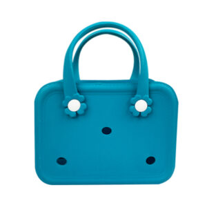 OEM ODM Custom Color EVA Hole Handbag Flower Shape Handle Decoration Waterproof Mini Portable Hand Tote Bag Bulk Wholesale Factory Supplier