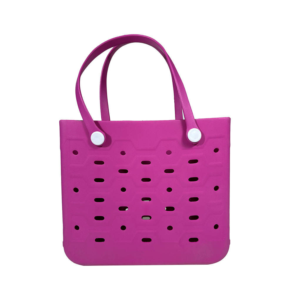 Wholesale 3 Sizes Hollow EVA Beach Tote Bag Waterproof Large Capacity Breathable Women Shopping Handbag Factory Supplier - Image 4
