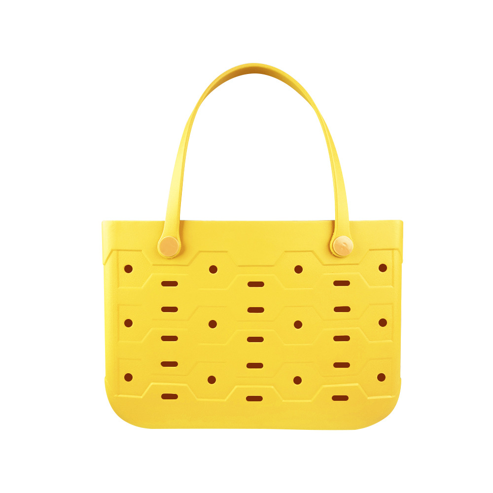 Wholesale 3 Sizes Hollow EVA Beach Tote Bag Waterproof Large Capacity Breathable Women Shopping Handbag Factory Supplier - Image 2