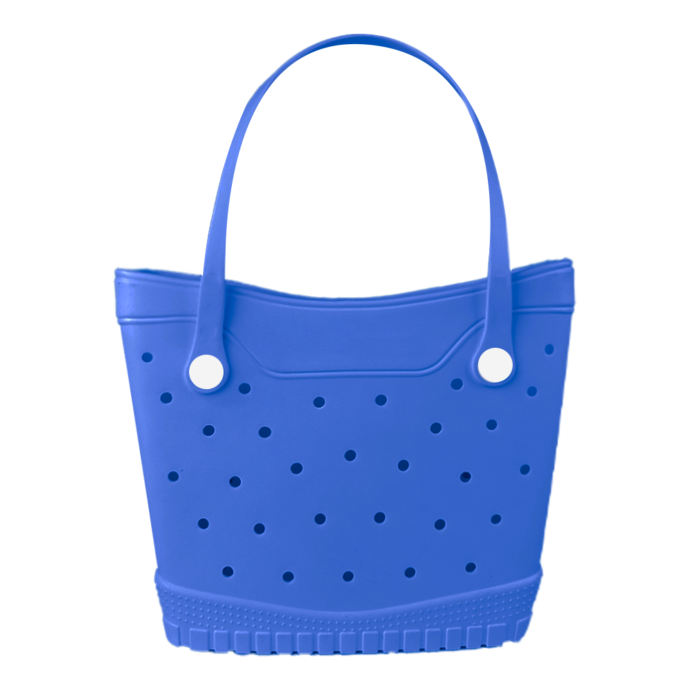 Wholesale Round Dot Hollow EVA Beach Tote Bag Non-Slip Textured Base Waterproof Portable Women Shopping Handbag Factory Supplier - Image 8
