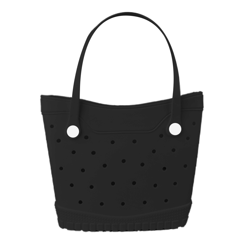 Wholesale Round Dot Hollow EVA Beach Tote Bag Non-Slip Textured Base Waterproof Portable Women Shopping Handbag Factory Supplier - Image 7