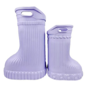 Cute Heart Embossed EVA Boot Shape Storage Basket, Portable Handheld Waterproof Household Organizer Bucket OEM Wholesale