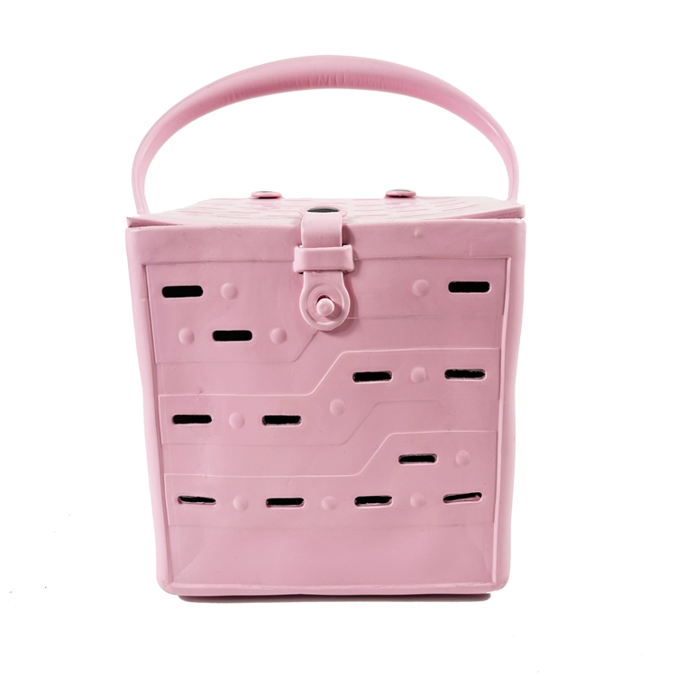 Wholesale Square Lid Design Hollow EVA Beach Basket Bag Waterproof Portable Handheld Storage Tote Bag Factory Supplier - Image 4