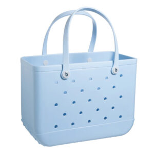 Large Capacity EVA Bogg Style Tote Bag Breathable Hole Waterproof Beach Shopping Bag Custom Logo OEM