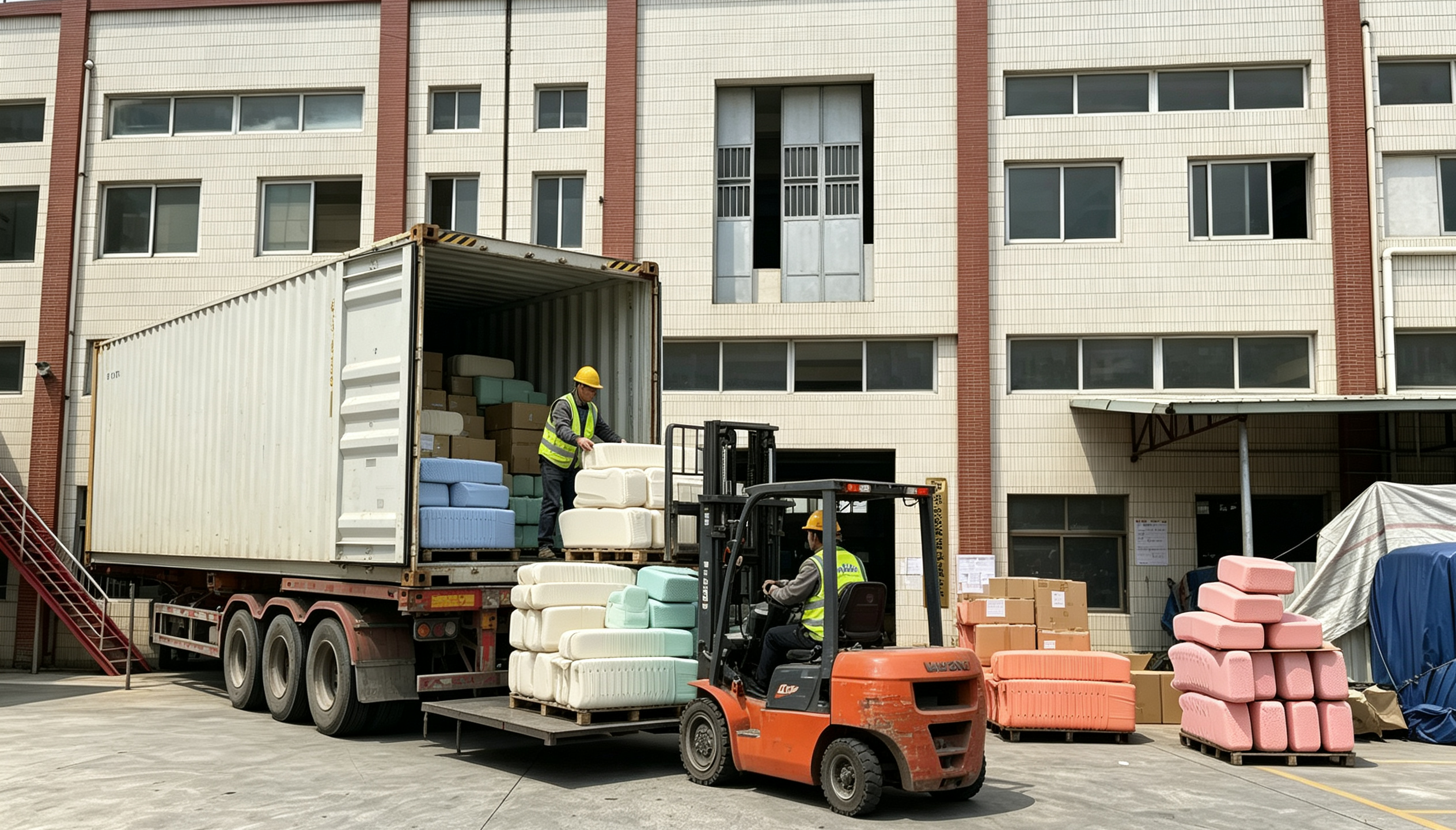 Direct Container Loading at JoyMould Factory Loading Bay