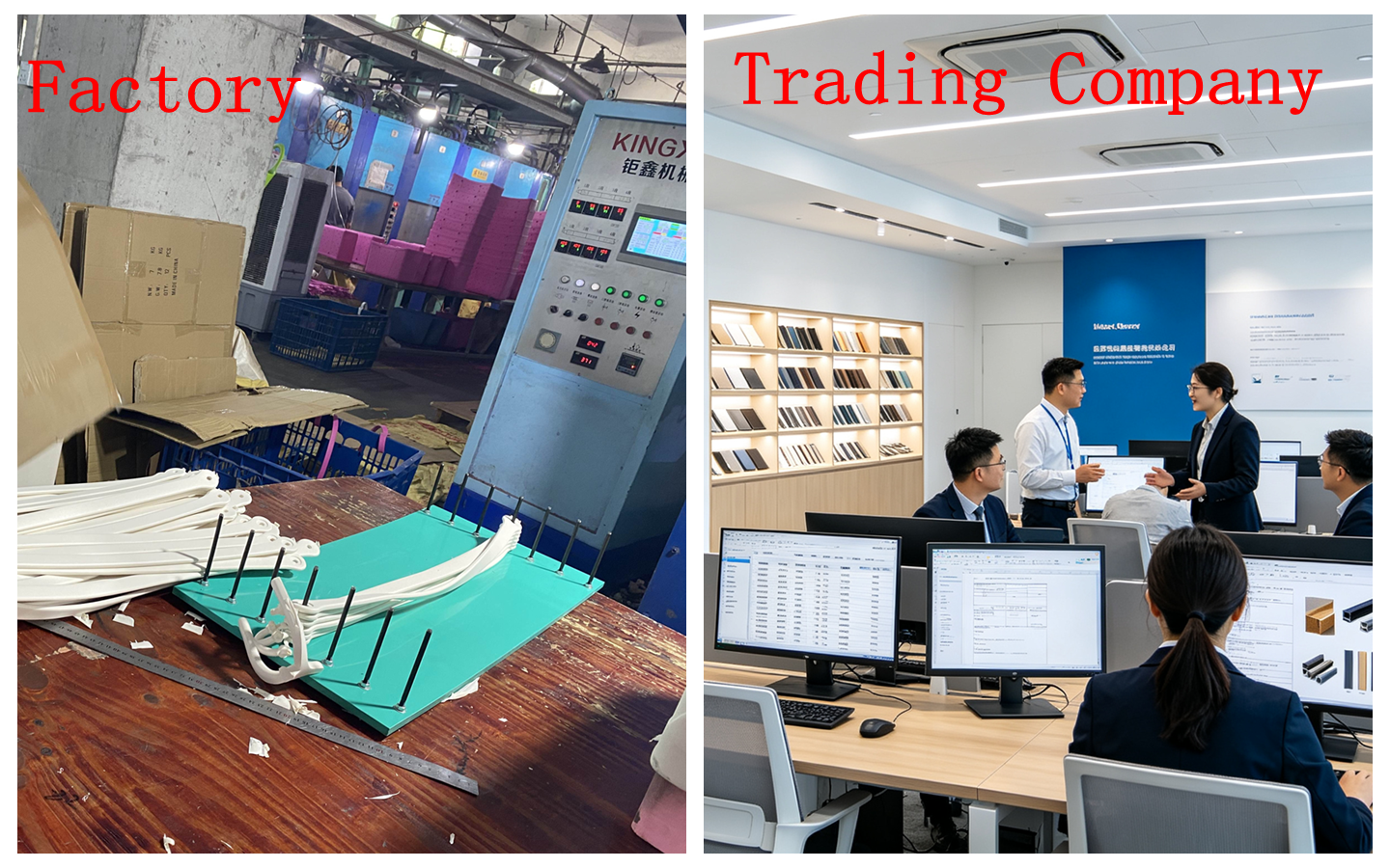 Source Factory Floor vs Office Trading Company Side-by-Side