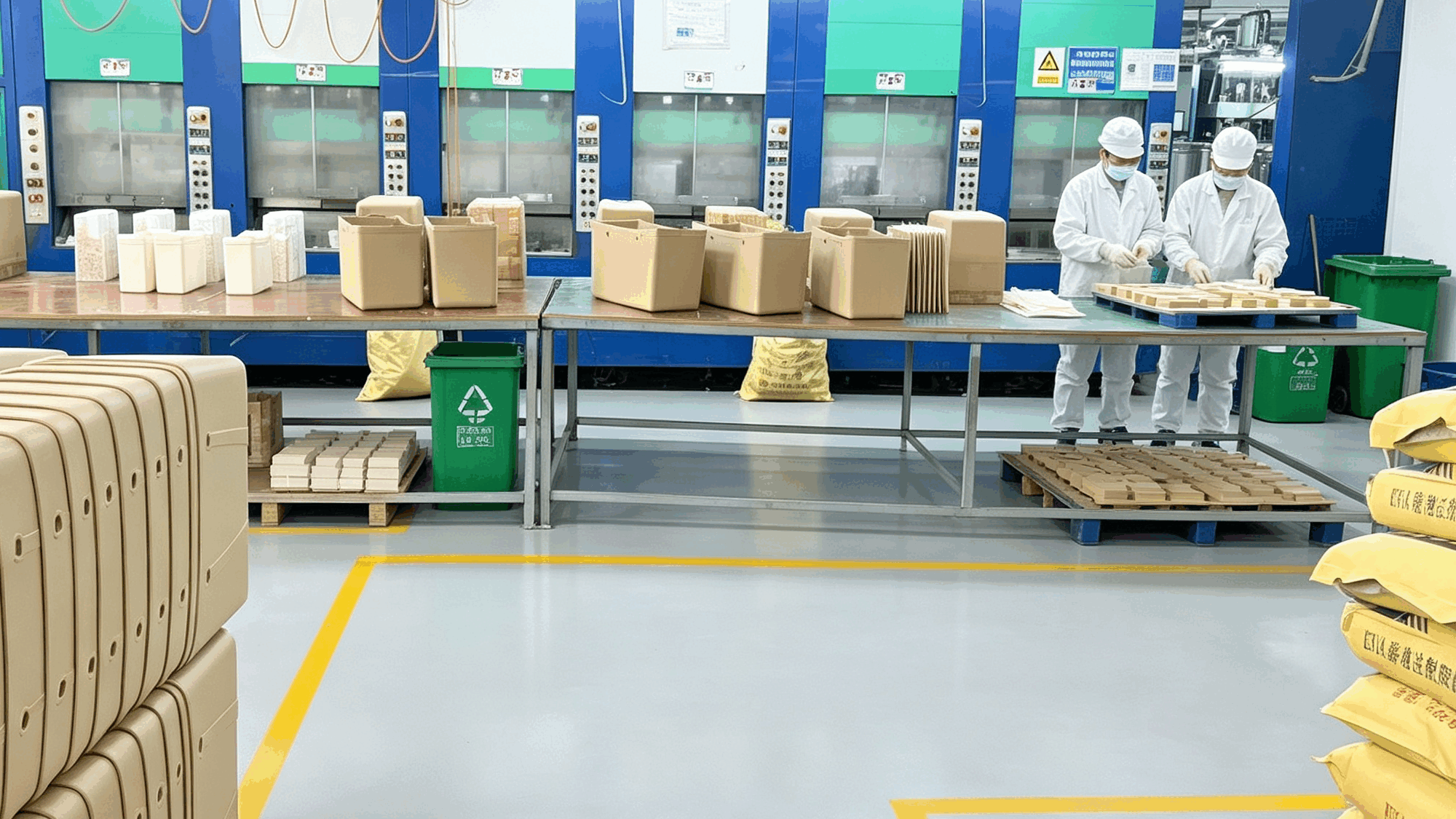 Eco-Friendly EVA Beach Bags: Meeting Modern Sustainability Standards | JoyMould 3 Clean Modern Eco-Friendly Factory Floor in Jinjiang